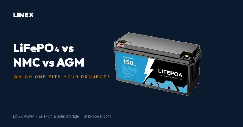 LiFePO4 vs NMC vs AGM: Which Battery Chemistry Fits Your Project?
