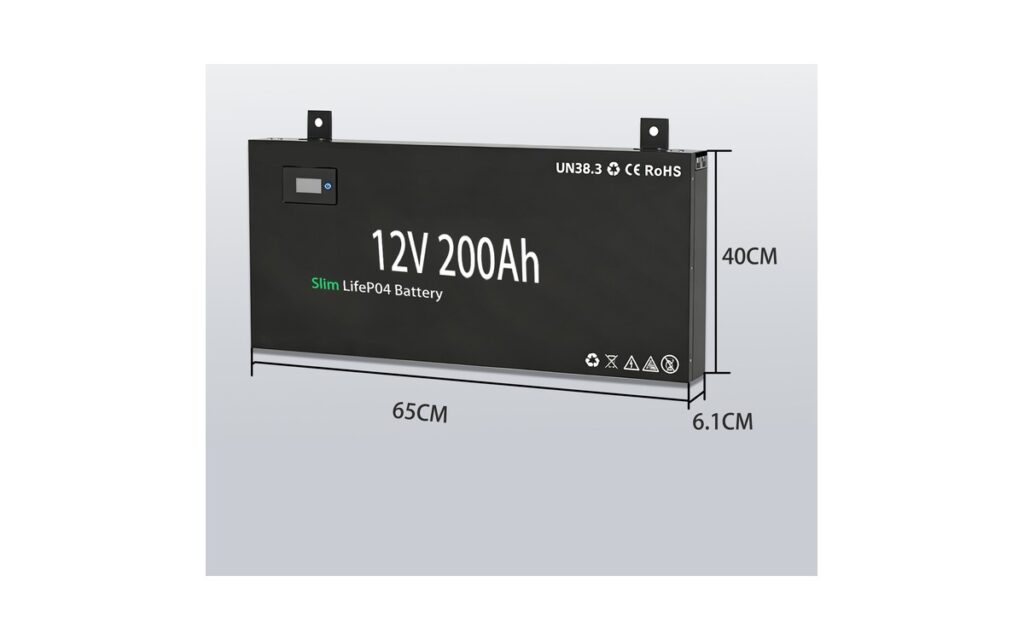 Ultra Slim 12V200AH Lithium Battery