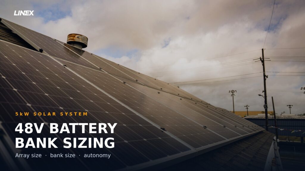 Rooftop solar array close-up